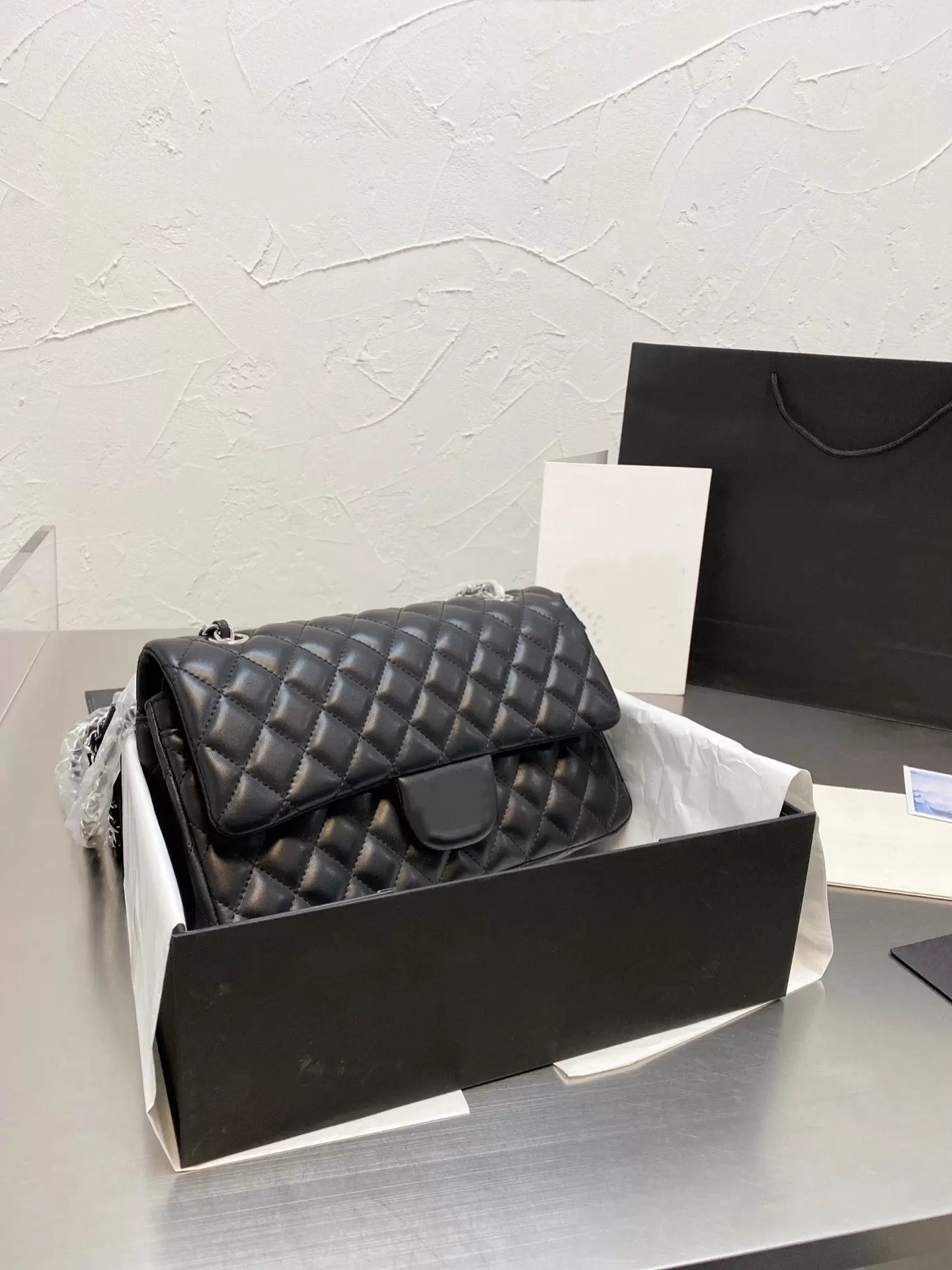 

Luxury shoulder bag handbag designer handbag wholesale high quality sheepskin caviar women Crossbody bagand professional leisure bags, Box