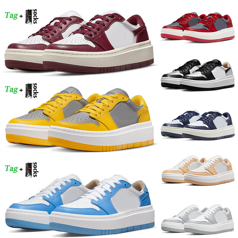

Platform Low 1s Elevate Casual Shoes Authentic Jumpman 1 Women Mens Trainers Sneakers Team Red University Blue Black White Wolf Grey Outdoor Walking Designer Shoe, Others