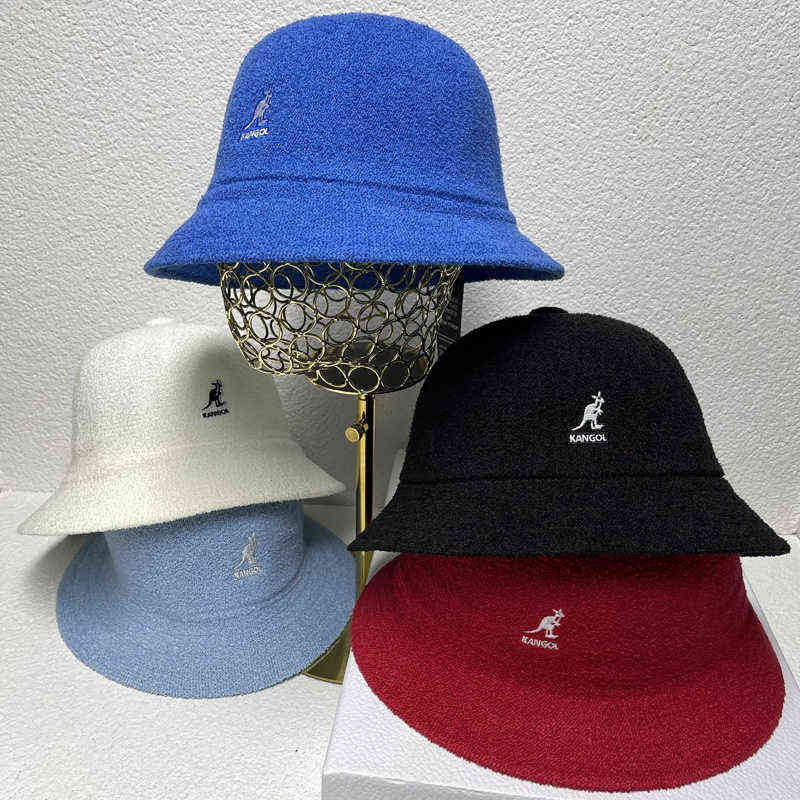 

Kangol Bucket Hat for Women and Men New Candy Colors Sun Hat Outdoor Sports Travel Beach Caps Fishermen Hats Hip Hop Female Cap Y220519, Black logo
