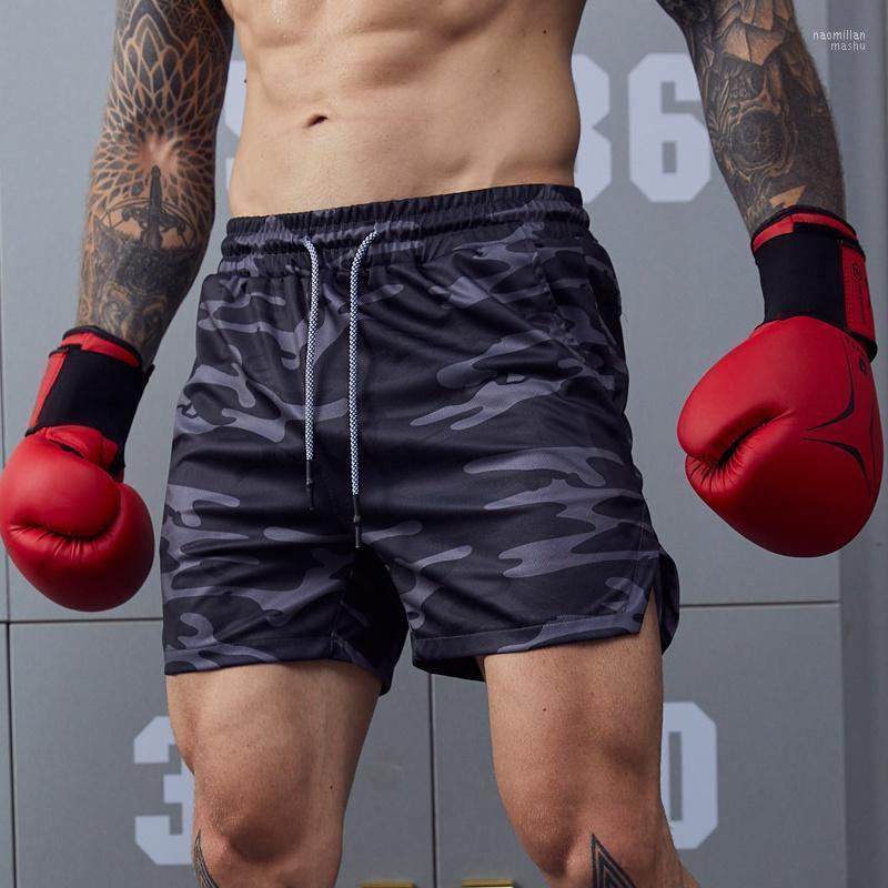 

Men's Shorts Running Men Fitness Single-deck Quick Dry Gym Jogging Training Workout Summer Sport Short Pants Naom22, White