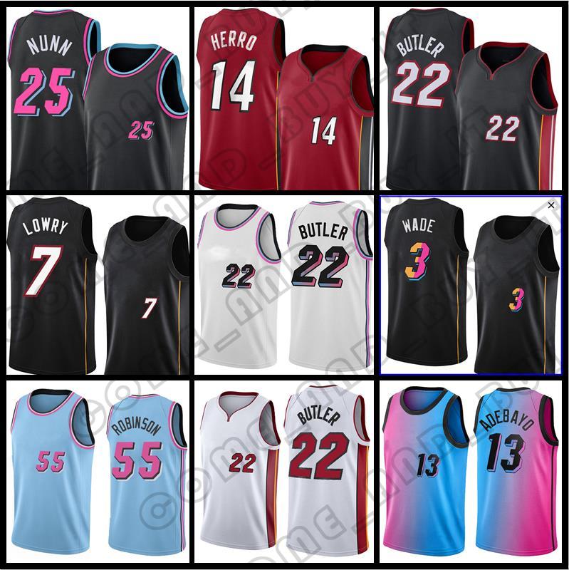 

22 Jimmy Basketball Butler Dwyane 3 Wade Jersey Tyler 14 Herro Bam 13 Adebayo Kyle 7 Lowry Jerseys 75th Anniversary 2022Jerseys, Men jersey