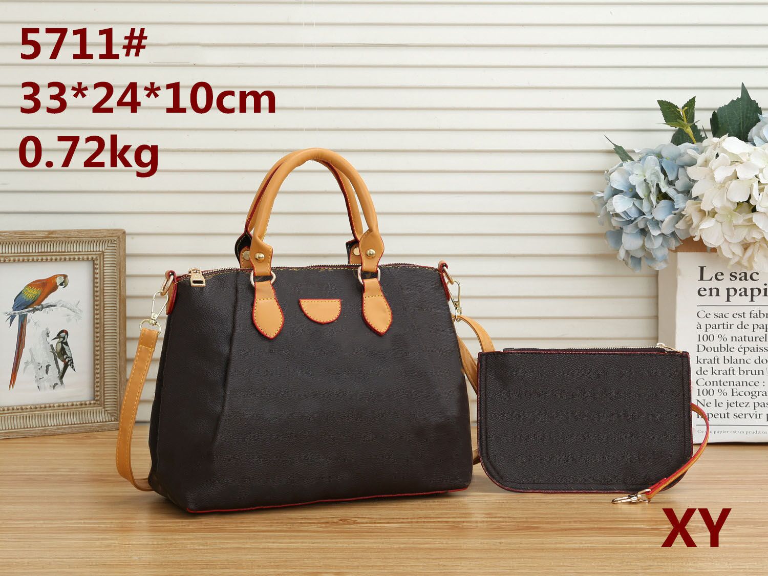 

Turenne Handbag Designer Tote Shoulder Bag Luxury Women Fashion Vintage Woman Crossbody Bags Soft Leather Handbags Mono Brown Flower Totes Female Cross Body Purse, Additional shipping