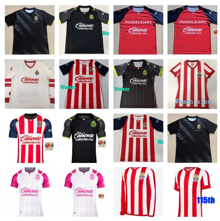 

2021 2022 Guadalajara Soccer Jerseys Chivas regal MACIAS I.BRIZUELA A.VEGA home away 3rd 20 21 22 115th football men women shirt S-3XL