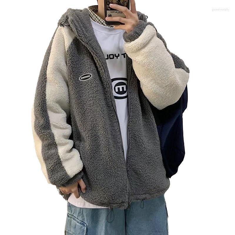 

Men's Down & Parkas Zipper COAT WINTER Cashmere MAN STREETWEAR Thickened Parka With Natural Fur Leather Jackets Long Overcoat Outerwear Guin, Coat m03 grey