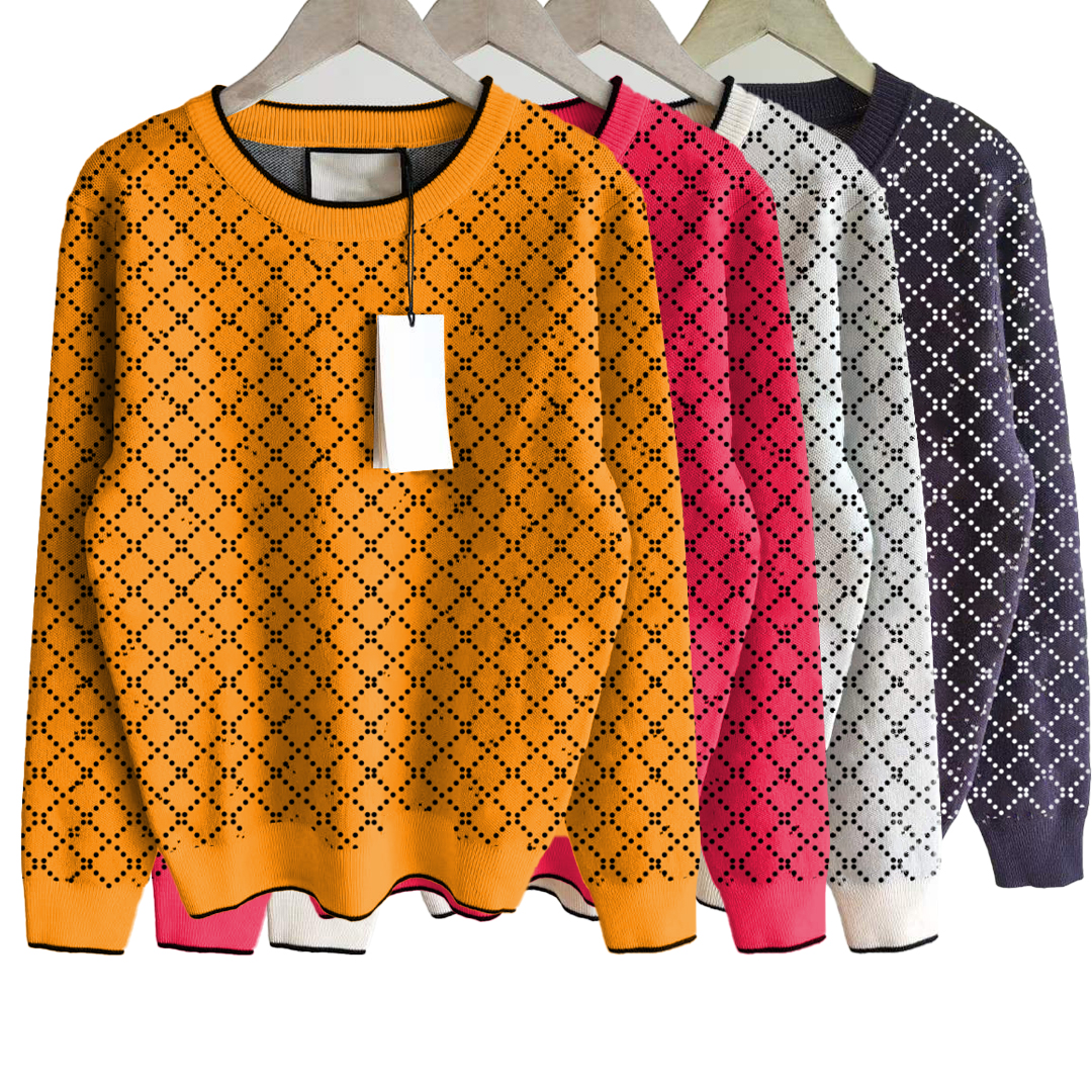 

2022 womens Designers G Sweaters multicolor Pullover Hoodie Long Sleeve Sweater Sweatshirt Knitwear 3 d letter Winter fashion Clothes Womens Clothing, F purple
