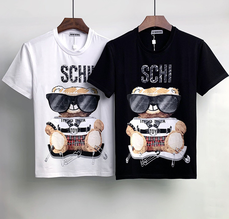 

2022SS New Mens Designer T shirt Italian fashion Tshirts Summer DSQ T-shirt Male High Quality 100% Cotton Tops, 1 white