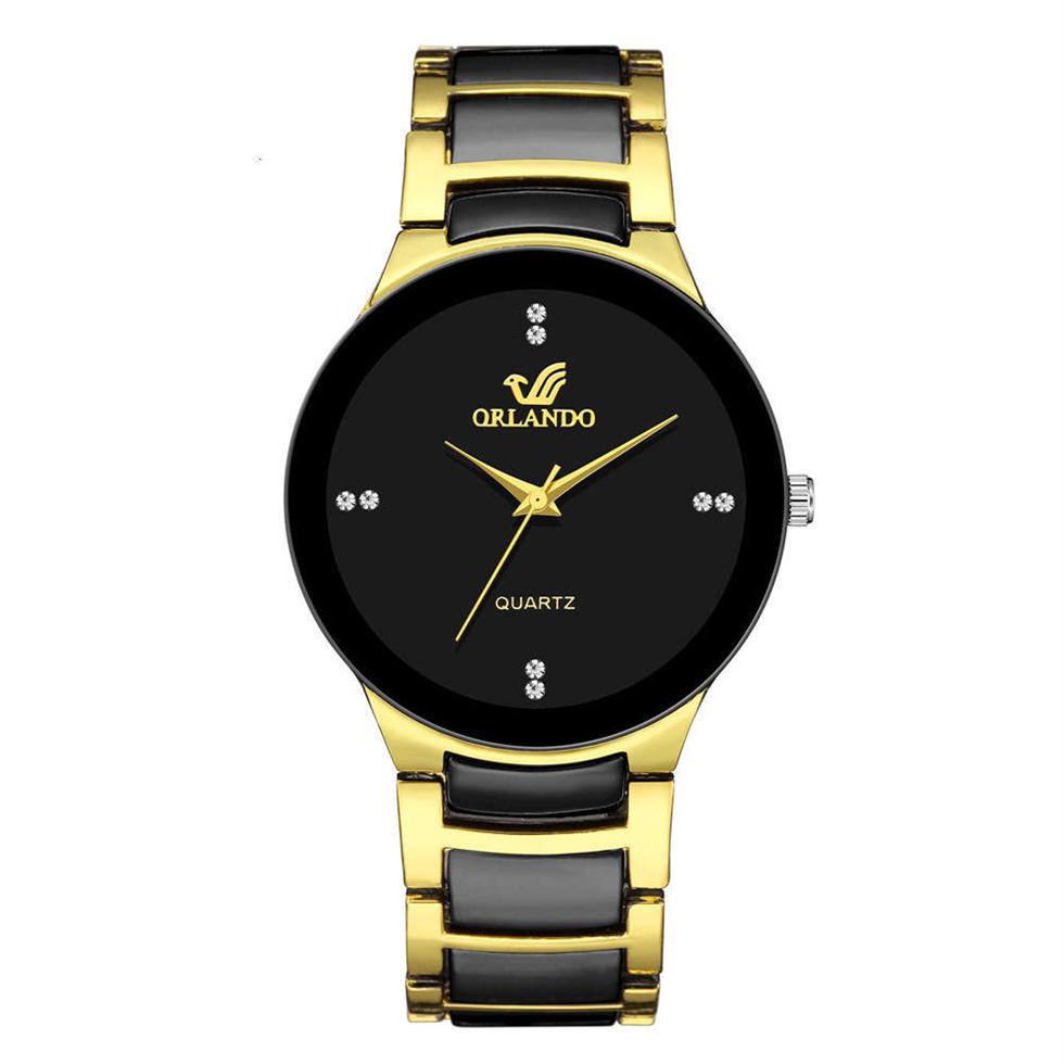 

watch men's steel band trend simple dial Orlando boutique310o, Black face