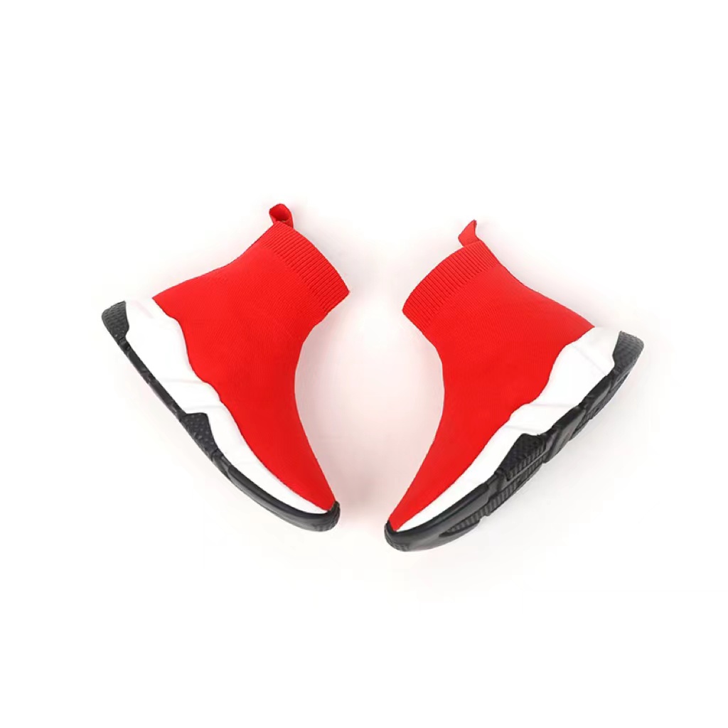 

boy shoe kid sport sneakers baby girl red basketball boots toddler boys soccer sock shoe eu 26-35