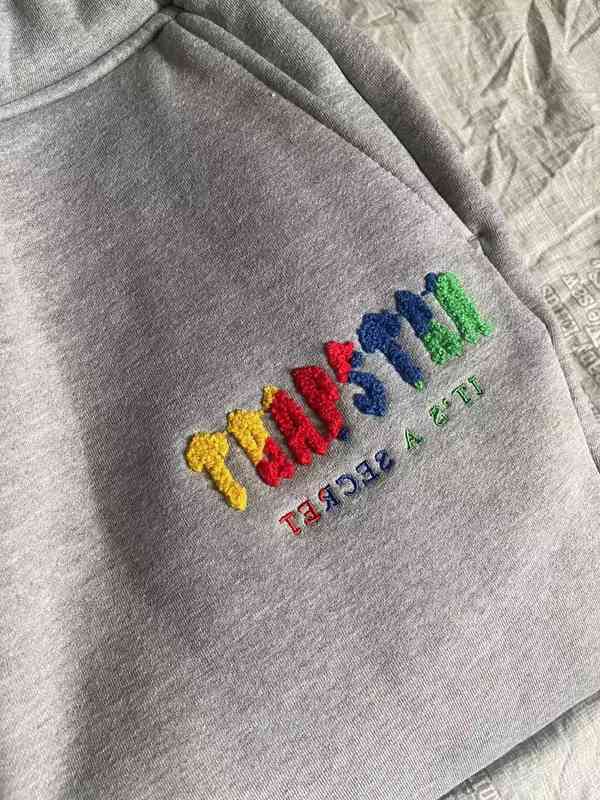 

Gray London Hoodies Revolution Designer Trapstar Sports Coat Men' Women