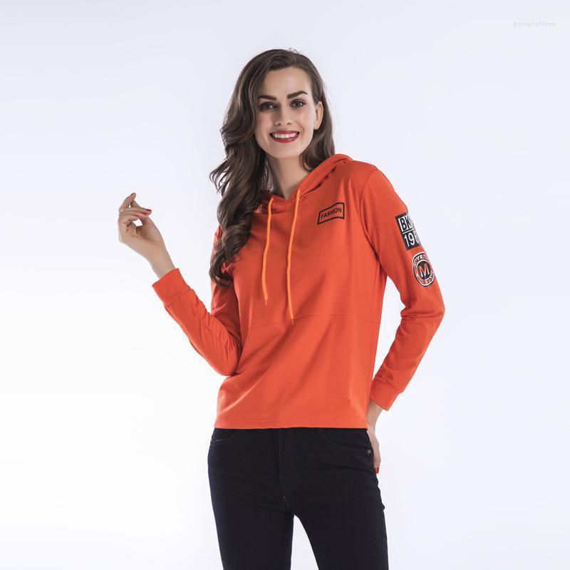 

Women's Hoodies & Sweatshirts 2022 Autumn Hip Hop Street Pullover Sweatshirt Fashion Loose Casual Solid Color Hooded Women Coat, 01