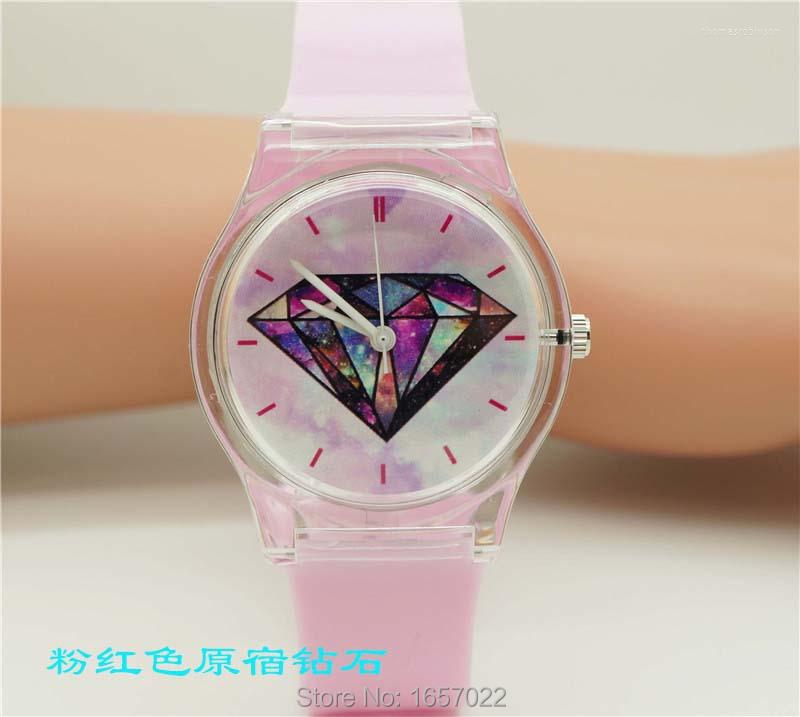 

Wristwatches Women High Quality Sky Face Quartz Wristwatch Promotion Student Colorful Plastic Dress Watch Imported MovementWristwatches Wris, C2