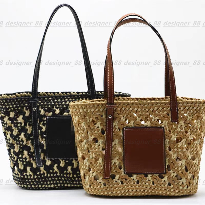 

Top quality Leather summer Shoulder Bags classic Purse Holder Shopping Luxurys designer wallet vacation Women's MEN Coin Straw Card Holders totes handbags Wallets, Brown