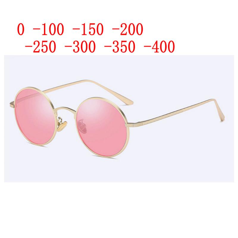 

Fashion Sunglasses Frames Transition Pochromic Myopia Eyeglasses Finished Glasses For Women Student Computer Optical Pink Lens NX
