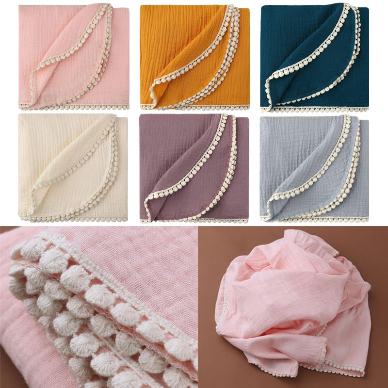 

Blankets & Swaddling Pure Cotton Baby Blanket Soft Born Swaddle Wrap Receiving Infant Bedding Sleeping Quilt Bed Cover Bath TowelBlankets