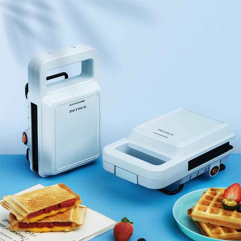 

Bread Makers 600W Home Electric Sandwich Maker Waffle Multifunctional Breakfast Machine Toaster Baking Can Make Sandwiches And Waffles