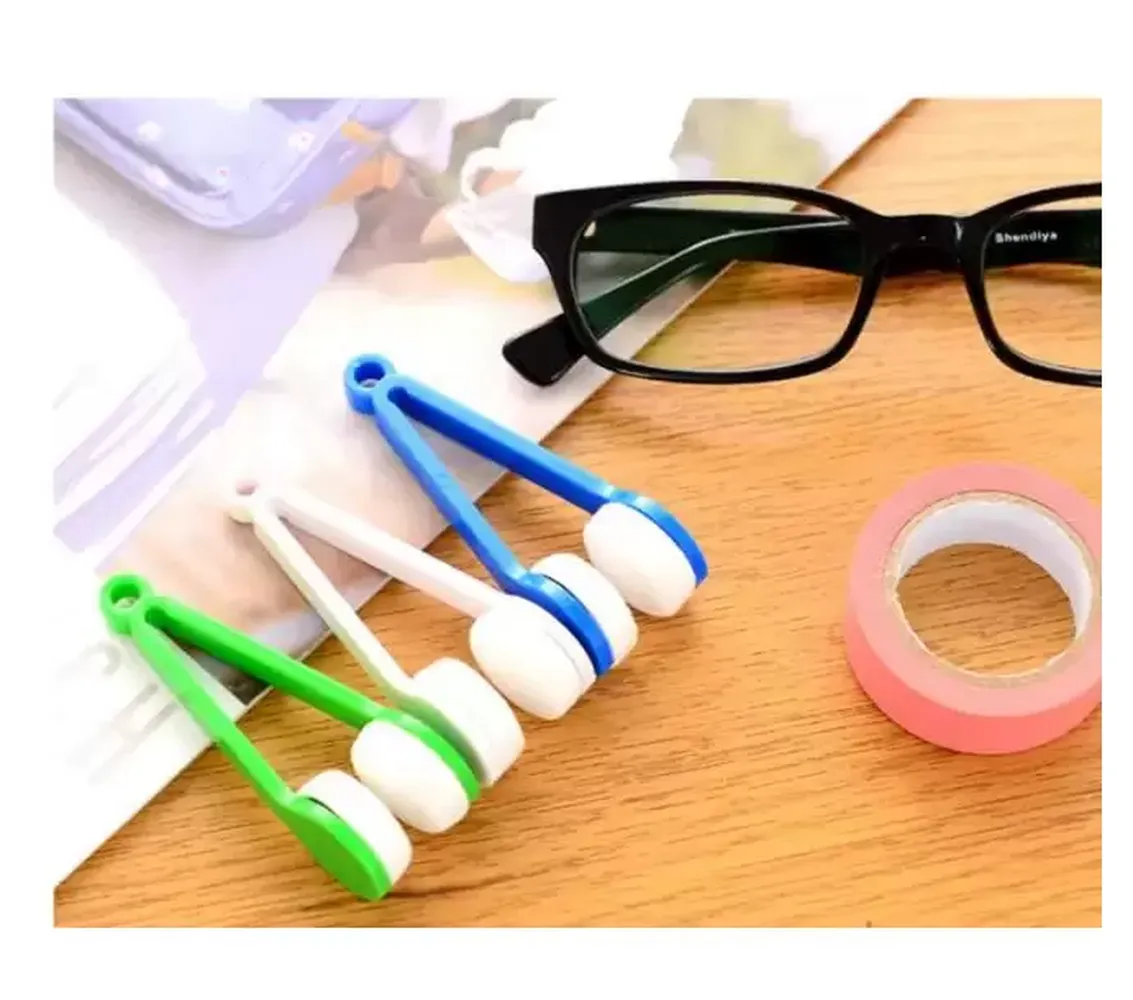 

New Household Cleaning Tools Multiful Colors Mini Two-side Glasses Brush Microfiber Cleaner Eyeglass Screen Rub Spectacles Clean Wipe Sunglasses Tool