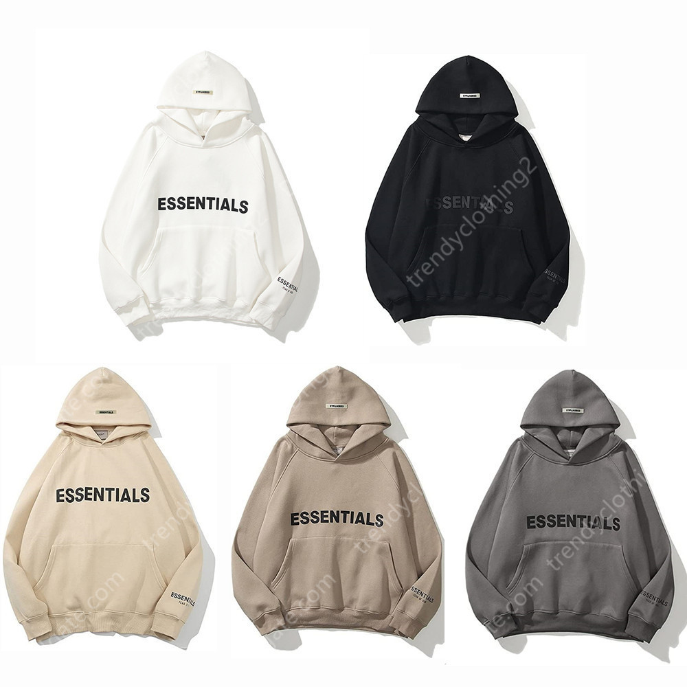 

Hoodie Fashion Brand Essentials Sweater Large Couple Men' and Women' Embroidered Hoodie Plush, White