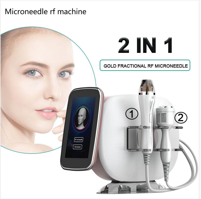 Professional RF Microneedle Cold hammer machine With 4pcs Workheads Fractional Micro-Needle Beauty Machine Anti-Acne Skin Lifting -Wrinkle Equipm-image-787384060