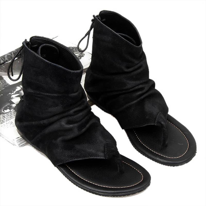 

Sandals Summer Vintage Genuine Leather Mens Casual Lace Up Cowhide Fashion Korean Style High Quality Outdoor, Black