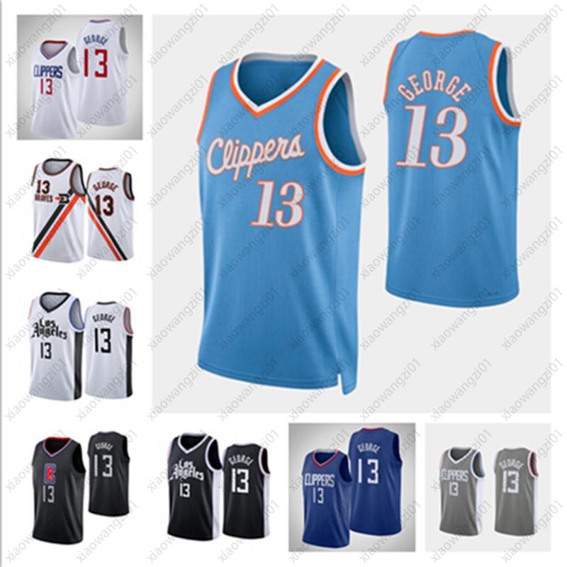 

2022 Hot Sell Men Basketball Kawhi Leonard 2# Paul George 13# Jerseys Jackson Mann Batum Powell Jerseys 2021-2022 New Season 75th City T-shirts