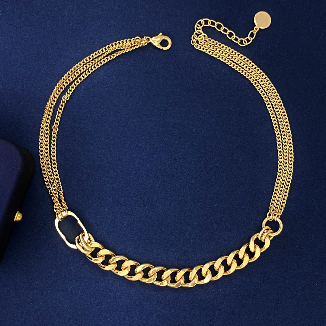 

D Woman Designer Charm Choker Metal Link Pearl Necklaces Ladies Pendant Necklace Crystal Gold Chain Fashion Jewelry Luxury with Letters di gdfg