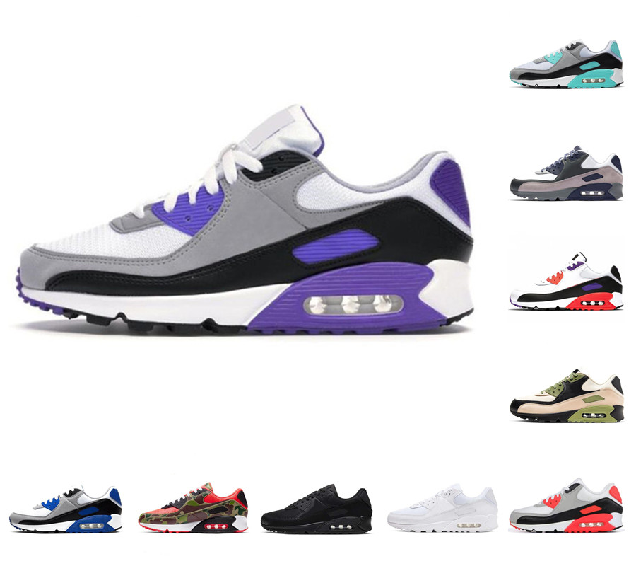 

2022 New Airs Cushion 90 Running Shoes Men Women Discount 90s Infrared Triple Black White Red Yellow Volt Classic Leather Outdoor Designers Sneakers US 36-46, Please contact us