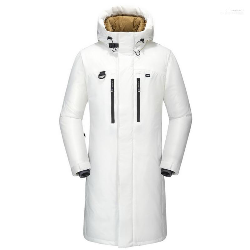

Men Russia Winter Long Section Windproof Cold And Warm Hooded White Duck Down Jacket Casual Thick Parka Outwear1 Phin22, Gray