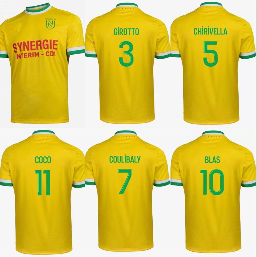 

2022 2023 Maillots FC Nantes Etoile soccer jerseys 22 23 SISSOKO 17 GIROTTO COULIBALY BLAS KOLO MUANI SIMON football shirt men jersey shirt