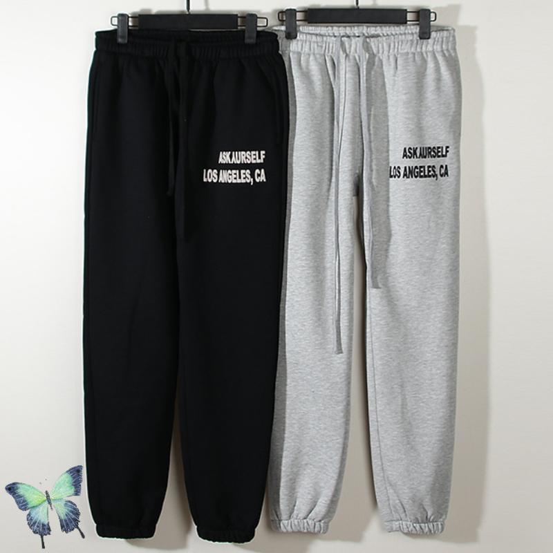 

Men's Pants Askyurself Foam Logo Sweatpants ASK Trend Men's Fleece TrousersMen's