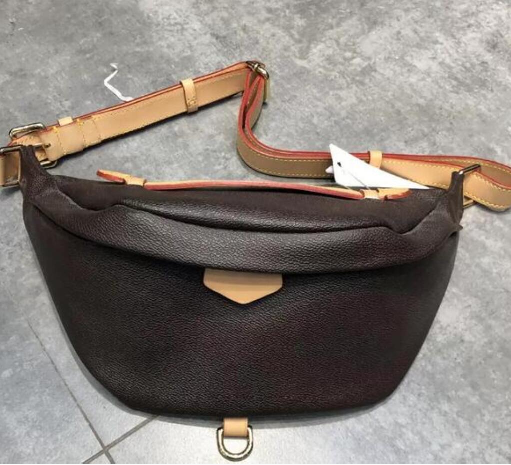 

2021 Fashion Waist Bags Unisex Men Women Leather Sport Fanny Pack Belly Bum Bag Fitness Running Belt Jogging Pouch Back Grid Bags Shoulder, Brown