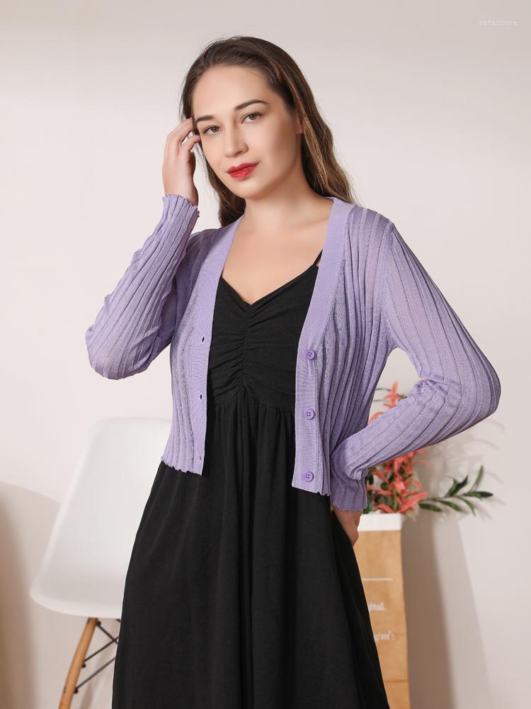 

Women's Knits & Tees Summer Cardigan Women Bolero Woman Knitted Ladies Sweaters White Cropped Tricot Outerwear Short Length Crochet Top Cute, Black