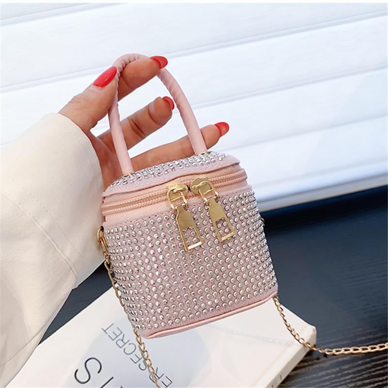 

Shoulder Bags Wholesale Mini Diamonds For Women 2022 Small Purses And Handbags Luxury Designer Cute Bag Fashion Chain TotesShoulder, Black