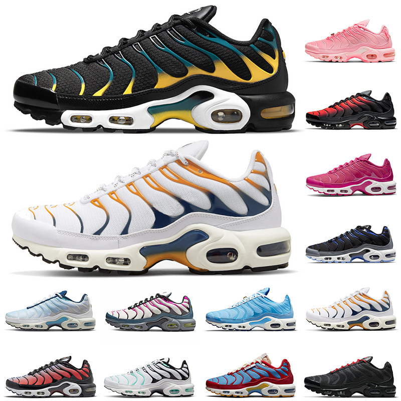 

terrascape plus tn running shoes women mens tns sneakers triple black Hyper Blue Fury Jade Teal Yellow Gradients Volcano outdoor sports trainers runners, Batma