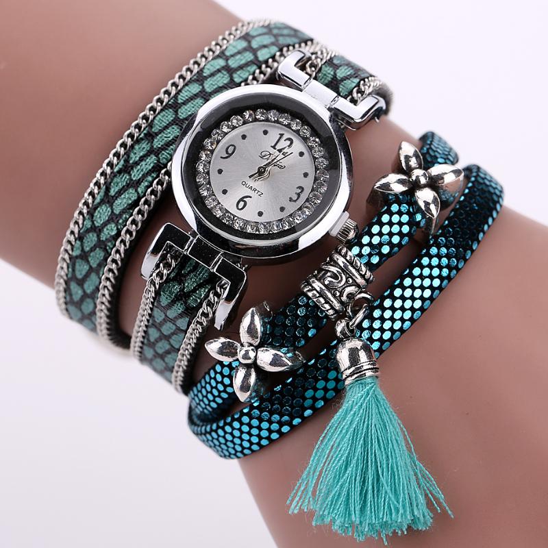 

Wristwatches Women Bracelet Fashion Dress Quartz Watches Rhinestone Analog Jewelry Clock Female Montre Mujer #LR3, Brown
