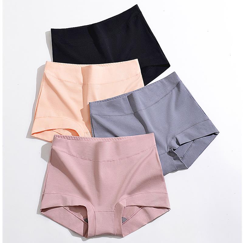 

High Waist Women Boxer Womens Panties Pants Cotton Underwear Belly Graphene Crotch Large Size Autumn Winter, Skin