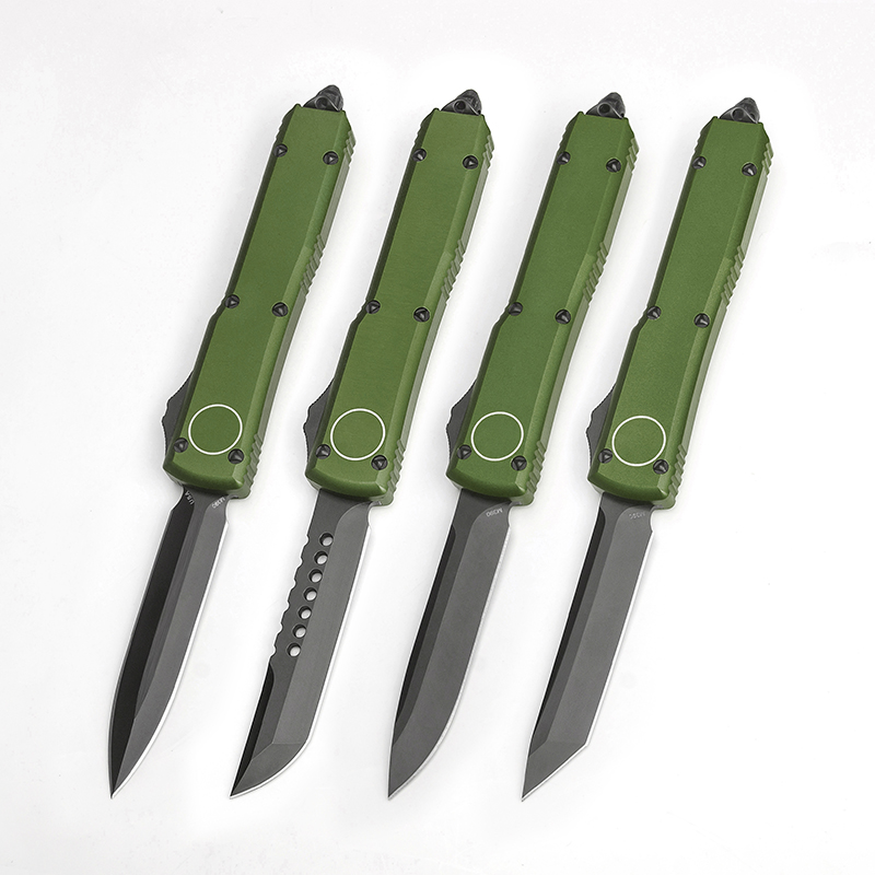 

New UT Multi Functional Knife Tactical Custom Pocket EDC Camping Survival Tools D2 Blade Green Aviation Aluminum Handle Knives High Quality SUZAKU Made UTX85
