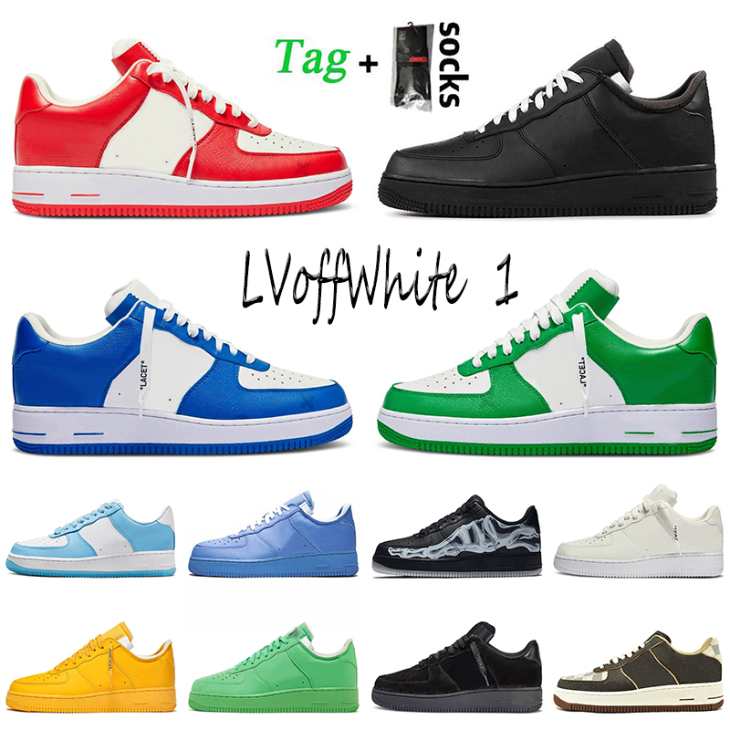 

Women Mens 1 Low Designer Caual Shoes Classic Black White Platform Sneakers 1s Comet Red Gym Green Team Royal Stussys Beige Skeleton Orange Paisley Trainers Size 36-45, B56 sup black 36-45