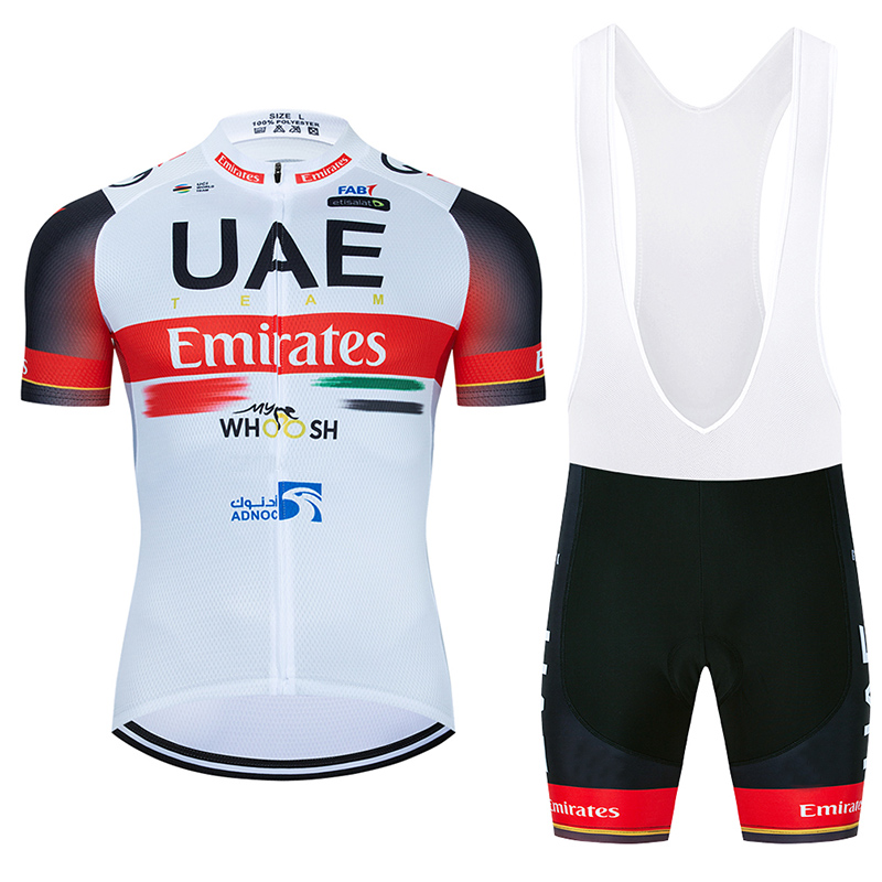 

2022 UAE Cycling Jersey Pro Team Cycling Clothing Ropa Ciclismo Mens Short Bike Shirt MTB Bicycle Gel Pad Bib Set, Cycling bib short