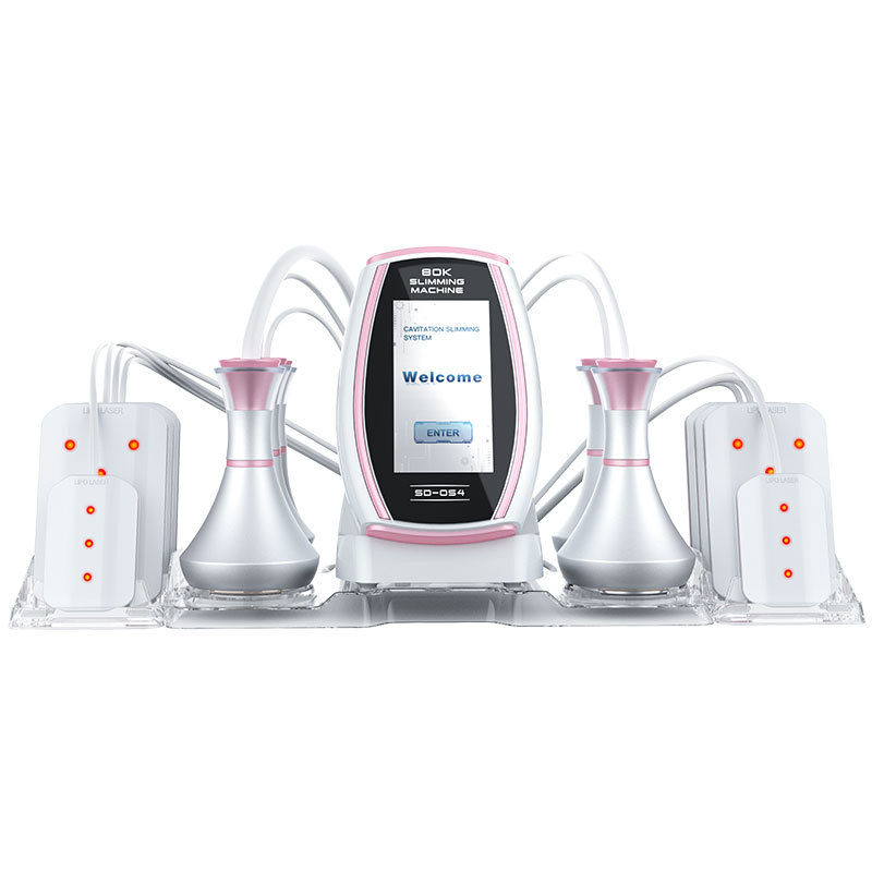 6 in 1 Ultrasonic Cavitation Lipo Laser Body Slimming Fat Burning Cellulite Removal Vacuum Radio Frequency 80K Skin Tightening Wrinkle Removal Ho