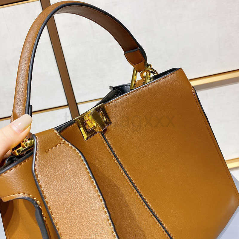 

Bags handbag 30CM Luxury Designer Fashion Bag PEEKABOO Lady Shoulder Women Crossbody Large Capacity Tote Retro Trend Leather Handbag Multi Color, No bag