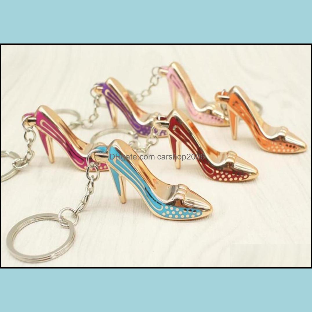 

Keychains Fashion Accessories Shoes Keychain Purse Pendant Bags Cars Shoe Ring Holder Chains Key Rings For Women Gifts Acrylic High Heeled E