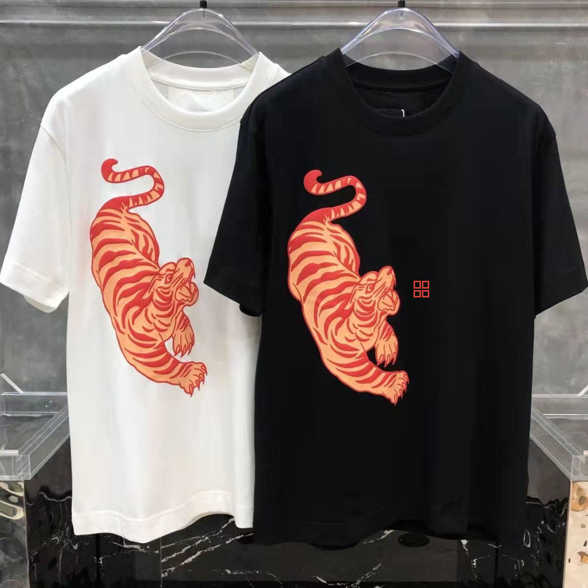 

T Shirt Designer tshirt Men's T Shirts men tee top design pure cotton Casual Wear short sleeve 2022 fashion Animal printing Mens Tees tops, Black