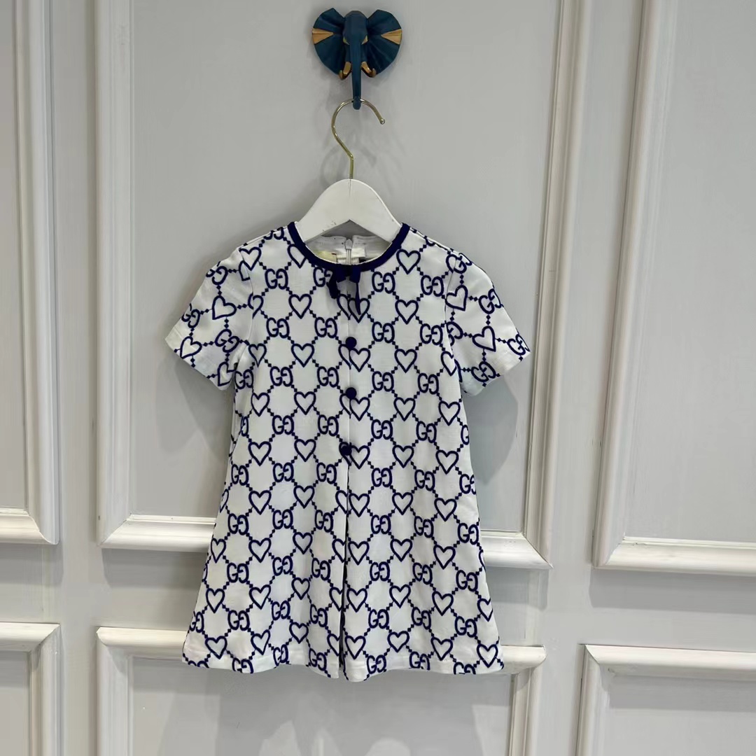 

kid girl flower printing dresses set 100-150cm wedding fashion designer boutique clothes cotton materials wholesale 2022, Customize