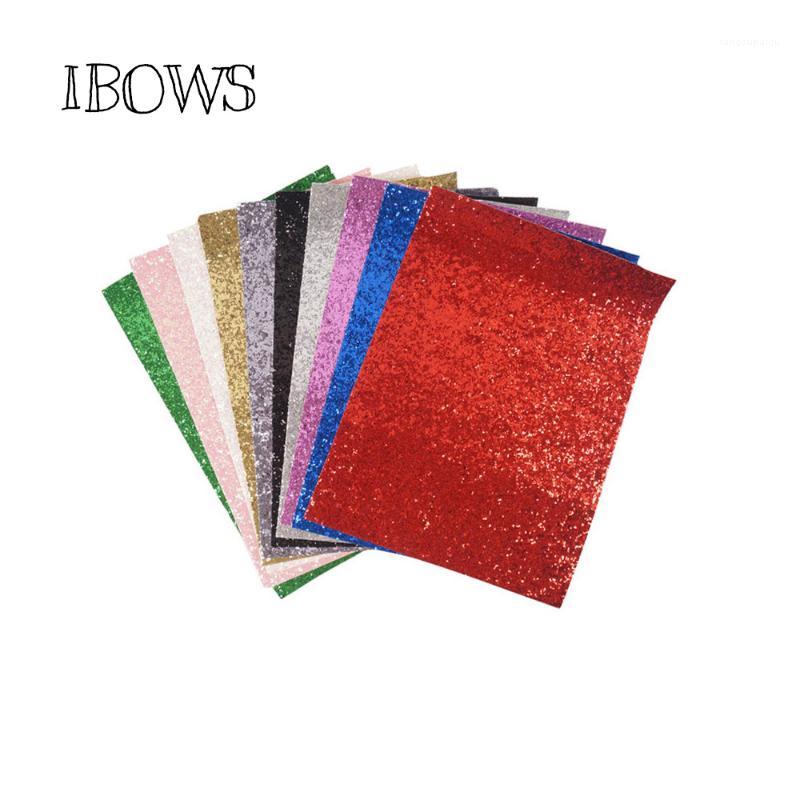 

10pieces/pack 22CM*30CM Glitter Fabric Material For Christmas DIY Hair Bow Chunky Leather Party Wedding Decoration