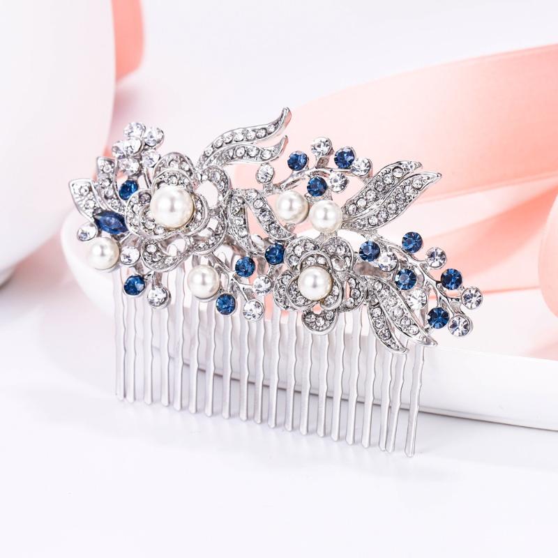 

Hair Clips & Barrettes Tuliper Flower Bridal Pins Comb Women Piece Ornament Wedding Accessories For Girls Party Jewelry