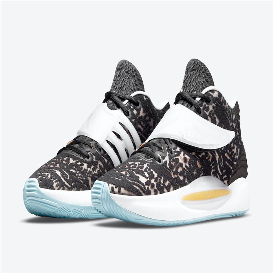 

Kids KD 14 black white copa melon Tint for With Box Top quality Kevin Durant Basketball shoes store183Z