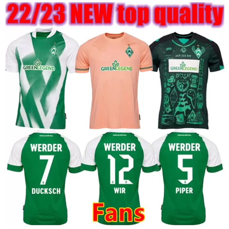 

2022 2023 Werder Bremen Special top SOCCER JERSEY 22 23 Marvin Ducksch Leonardo Bittencourt BLACK GREEN How FOOTBALL SHIRTS TOP THAILAND QUALITY Men HOME, Orange