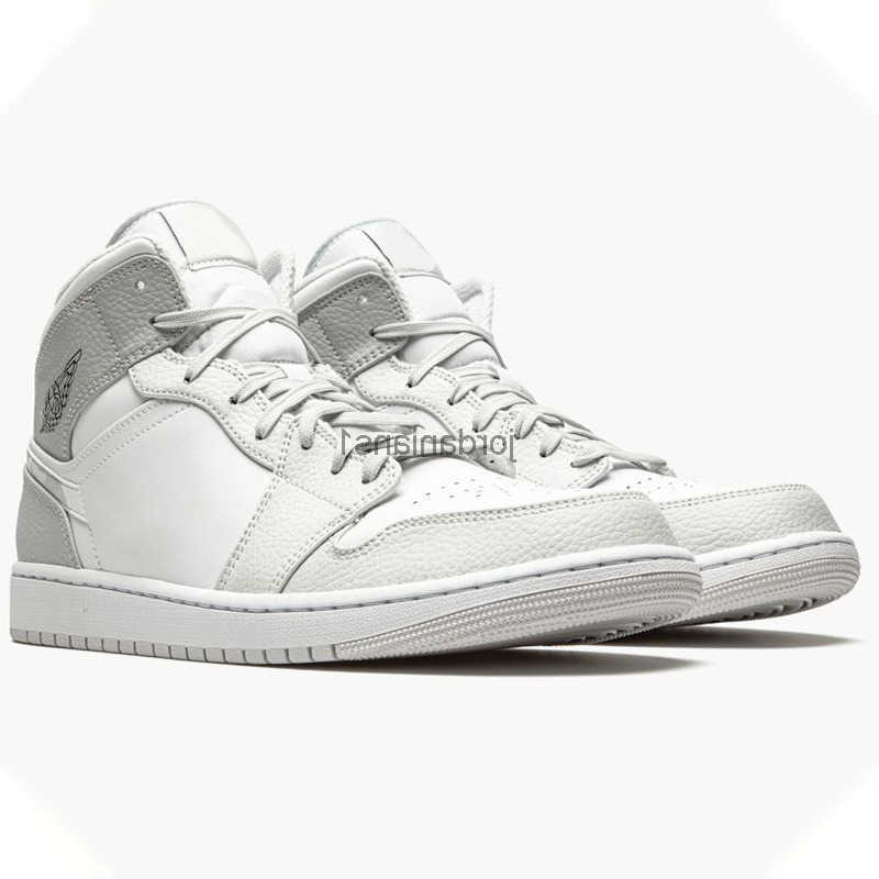 

Jumpman 1 MID White Camo WHITE/PHOTON DUST-GREY FOG Basketball Shoes WHITEX Men/Women Outdoor Sneakers Sports Original Fast