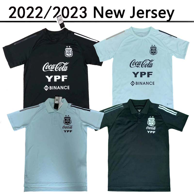 

Argentina training wear poLo shirt black blue 2022 2023 men soccer jersey 22 23 Maillots de foot Maradona MESSIs special badge football shirt uniform short sleeve