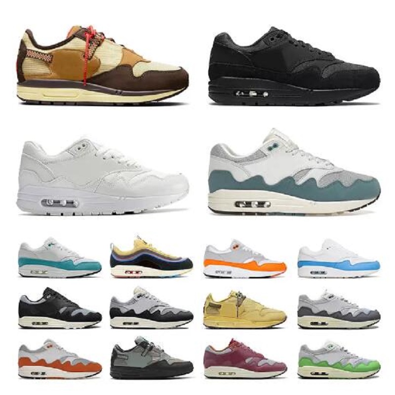 

2022 classic 1 one men women running shoes Patch Atomic Teal Parra Puerto Rico Triple Black White Sport Trainer Cushion Surface Breathable Mens sneakers 36-45, # 11